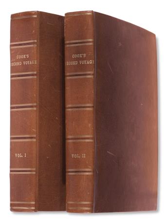 TRAVEL  COOK, JAMES; and FURNEAUX, [-]. A Voyage towards the South Pole and Round the World . . . Second Edition.  2 vols.  1777